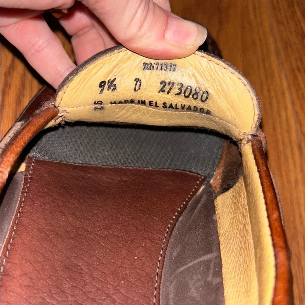 LL Bean Men's Allagash Handsewn Mocs, One-Eye Dark Earth‎ Color Size 9.5 D